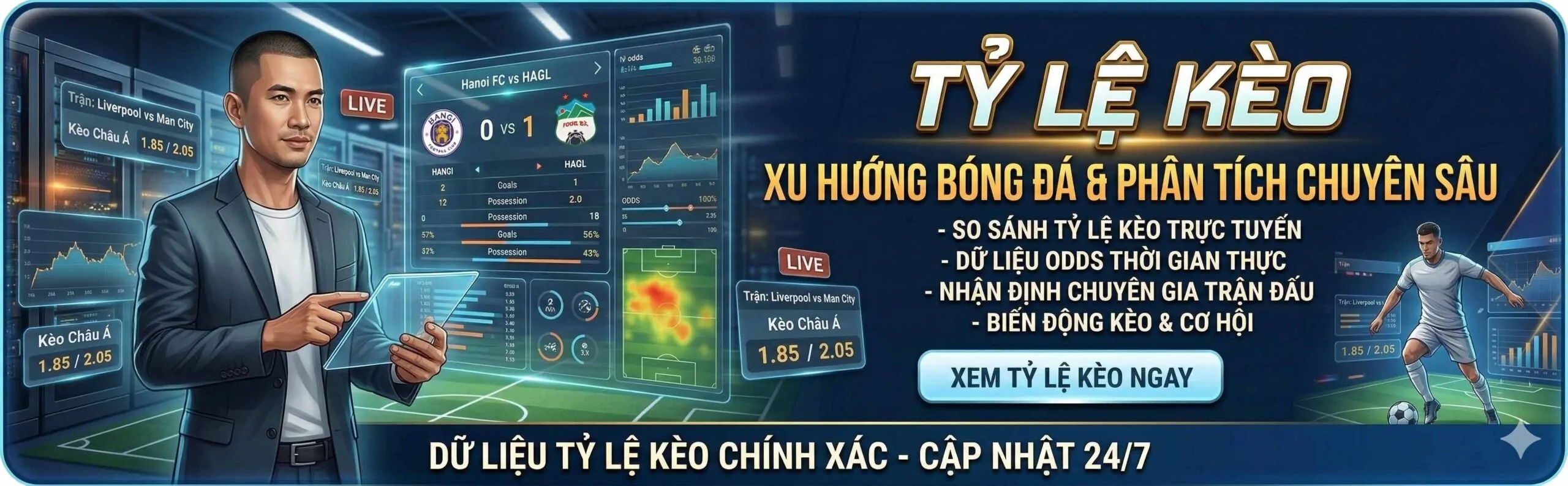 Tỷ Lệ Kèo - Xu Hướng Bóng Đá & Phân Tích Chuyên Sâu